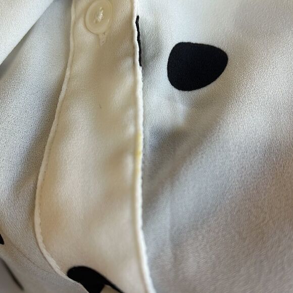 BANANA REPUBLIC SLEEVELESS SPOTTED SHIRT, Size Petie M - Picture 6 of 7